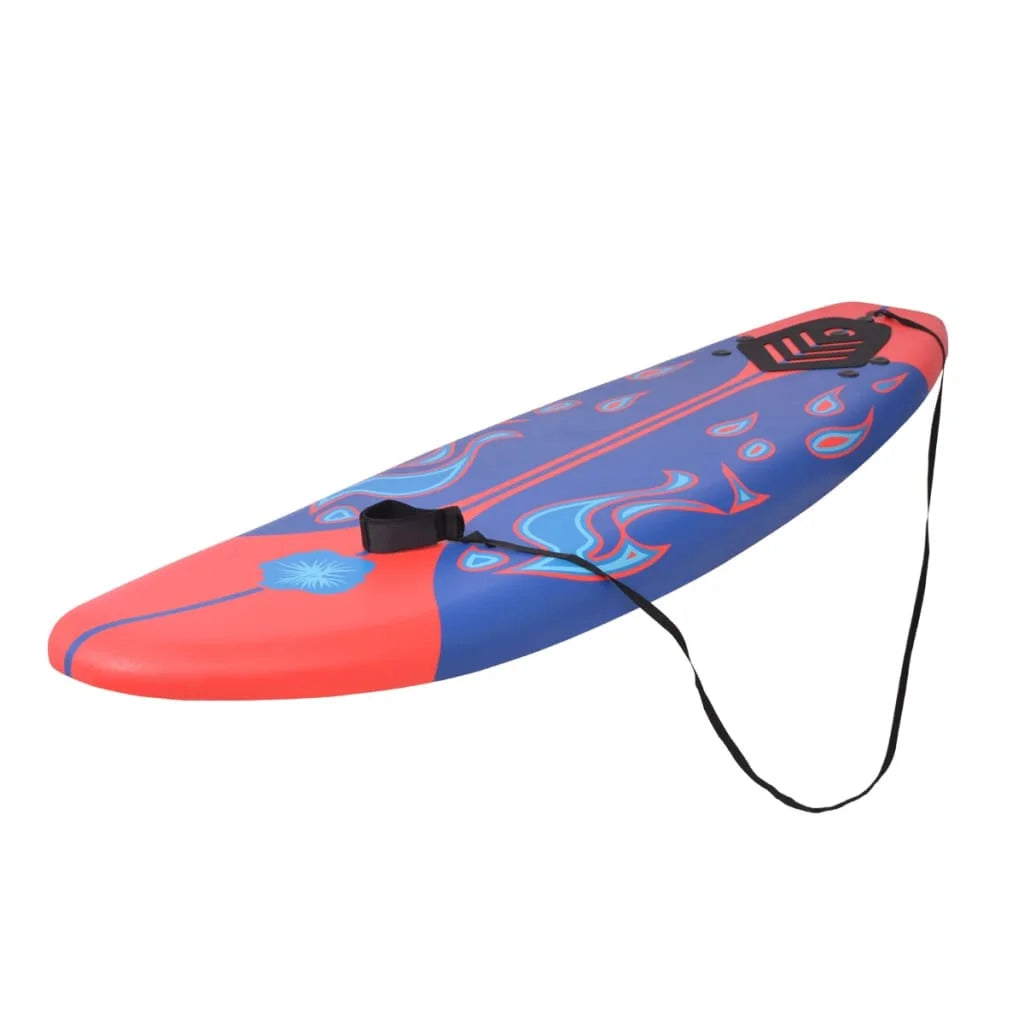 Buyweek Surfboard Blue and Red 66.9"