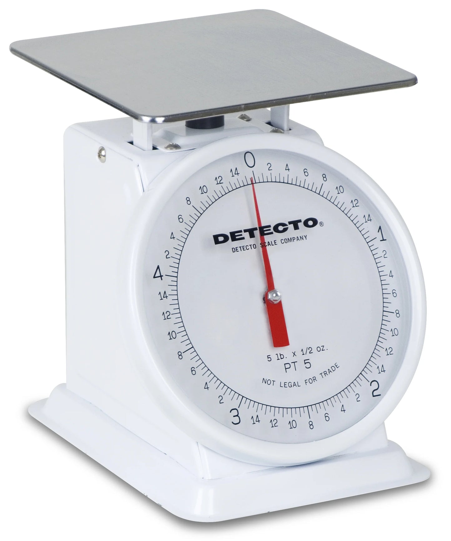 Cardinal & Detecto PT-1000SRK 5.75 x 5.75 in. 1000 g Stainless Steel Top Loading Rotating Dial Scale